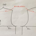 襟ぐりが後ろに抜ける原因とパターン修正法